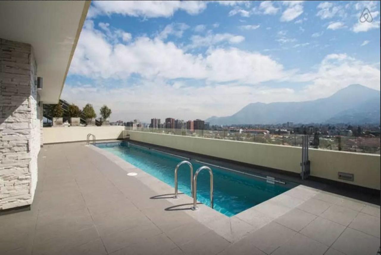 Charming Studio - W/Mountain View, Pool, & Gym Daire Santiago Dış mekan fotoğraf